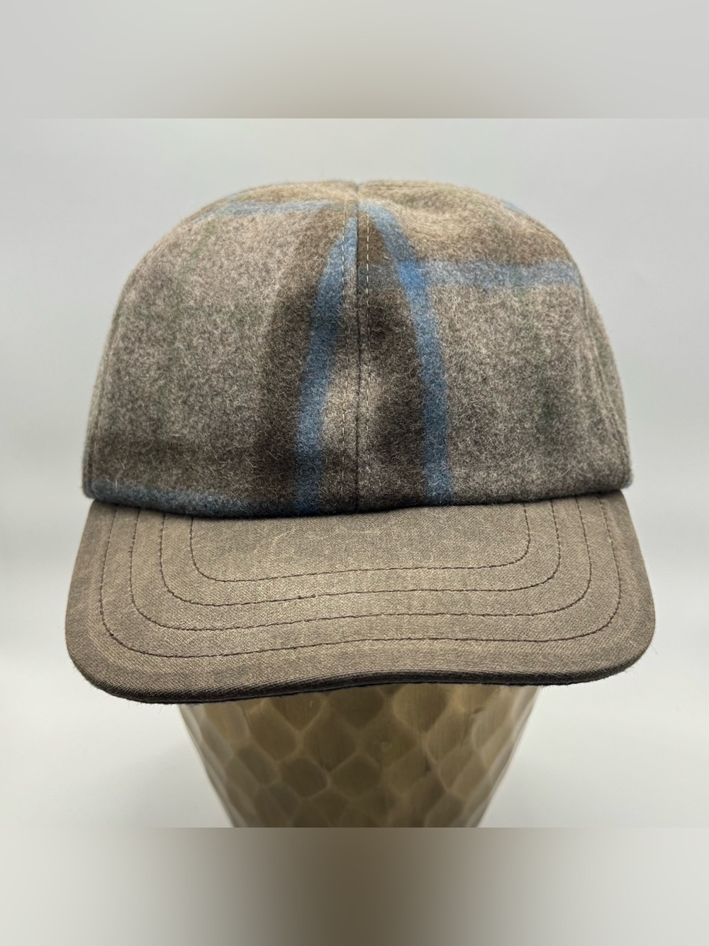 Stormy Kromer Original Wool Blend Cap Gray/beige Blue 7 3/8 Made in USA